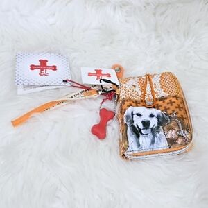 Fuzzy Nation orange wallet new